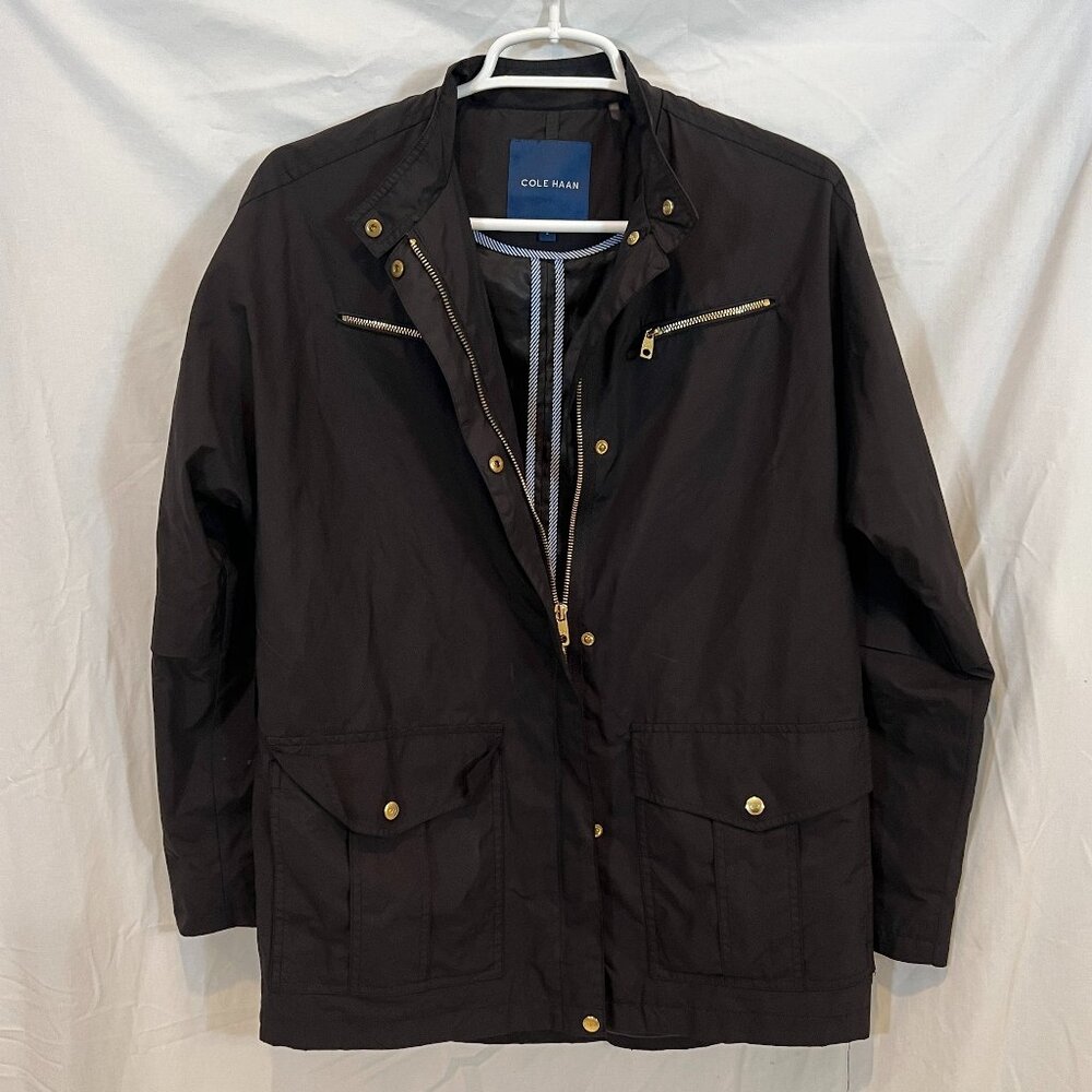 Cole Haan Women's Black Windbreaker Size Small